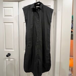 Abercrombie & Fitch Black Midi Shirt Dress